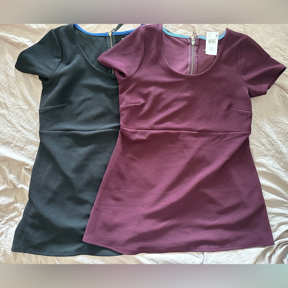 2 pc tops maternity stretch  knit  Med